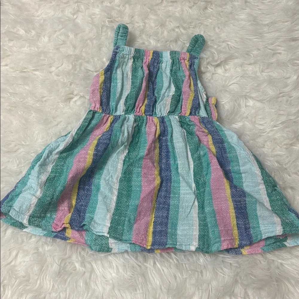 Cat & Jack Striped Multi Color Dress Size 18M